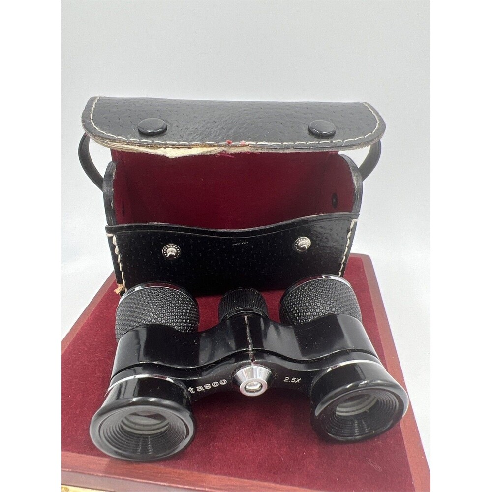 Pair of VTG Tasco Opera Glasses Binoculars Mother of Pearl 3X Coated Japan